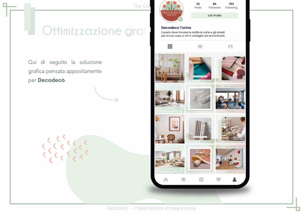template instagram di decodeco negozio carte da parati torino